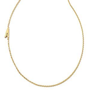Kendra Scott - 18k Gold Vermeil Letter A Inline Initial Necklace Gift for her